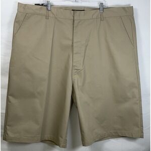 NWT Access Khaki Big & Tall Flat Front Men's Work Shorts Khaki Tan Sz 50" X 13"